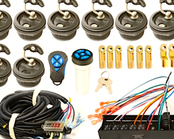 Everything you need to install a Key Captain electronic locking system in your boat or recreational vehicle